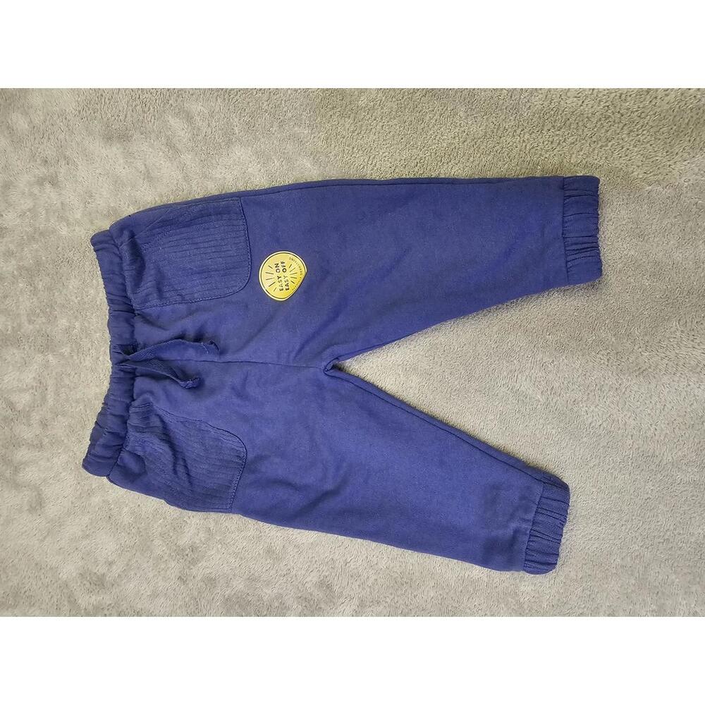 New Cat And Jack Boys Sweatpants With Tie String And Pockets Blue Size 3-6M